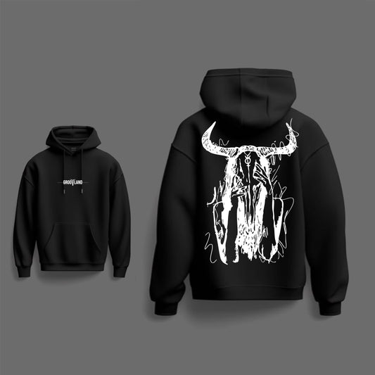 GROOVLAND | Goat Art - Black Hoodie